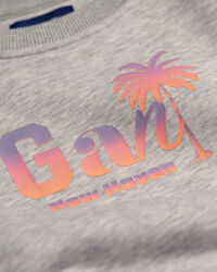 Girls GANT Palm Print sweater