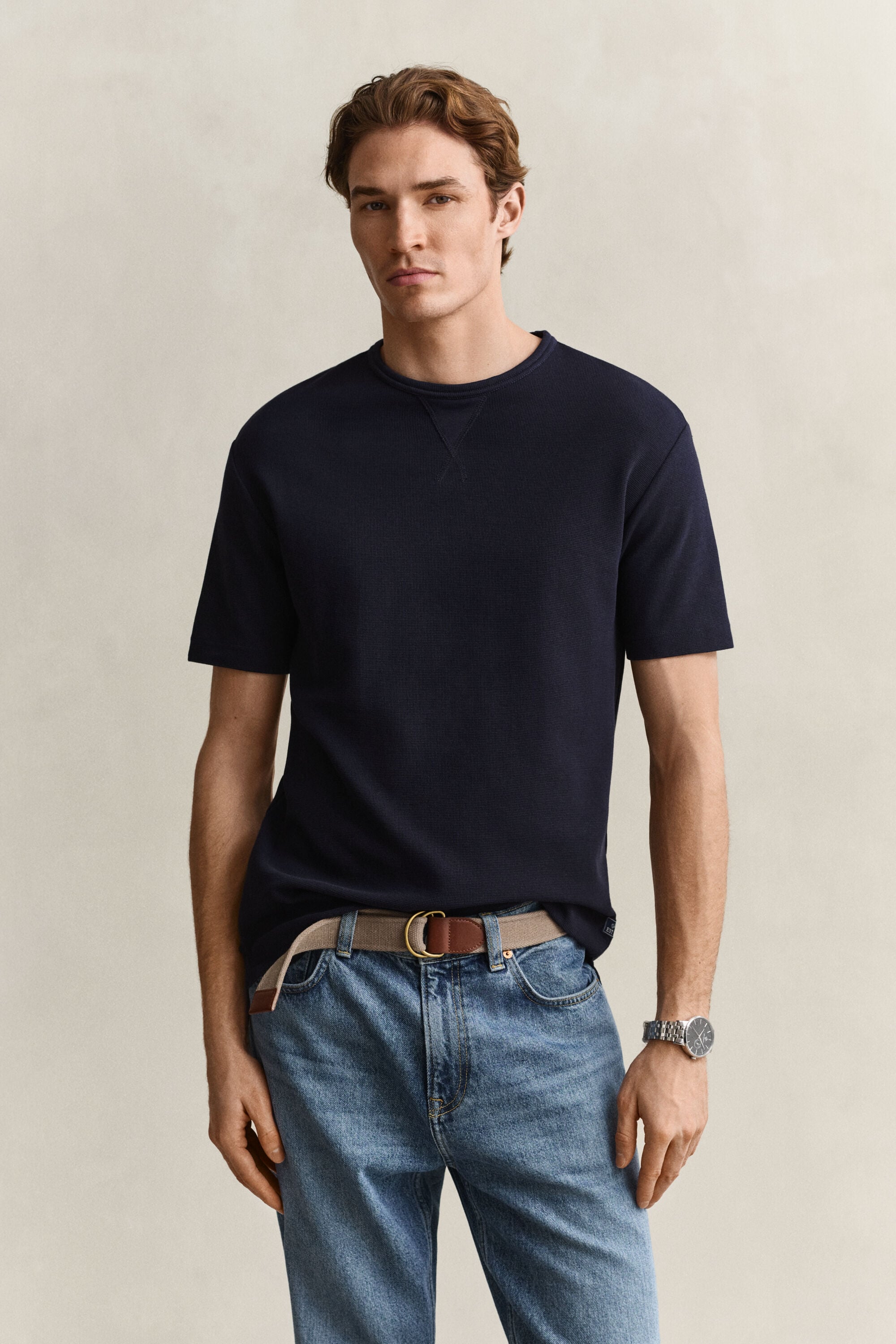 T-shirt met textuur