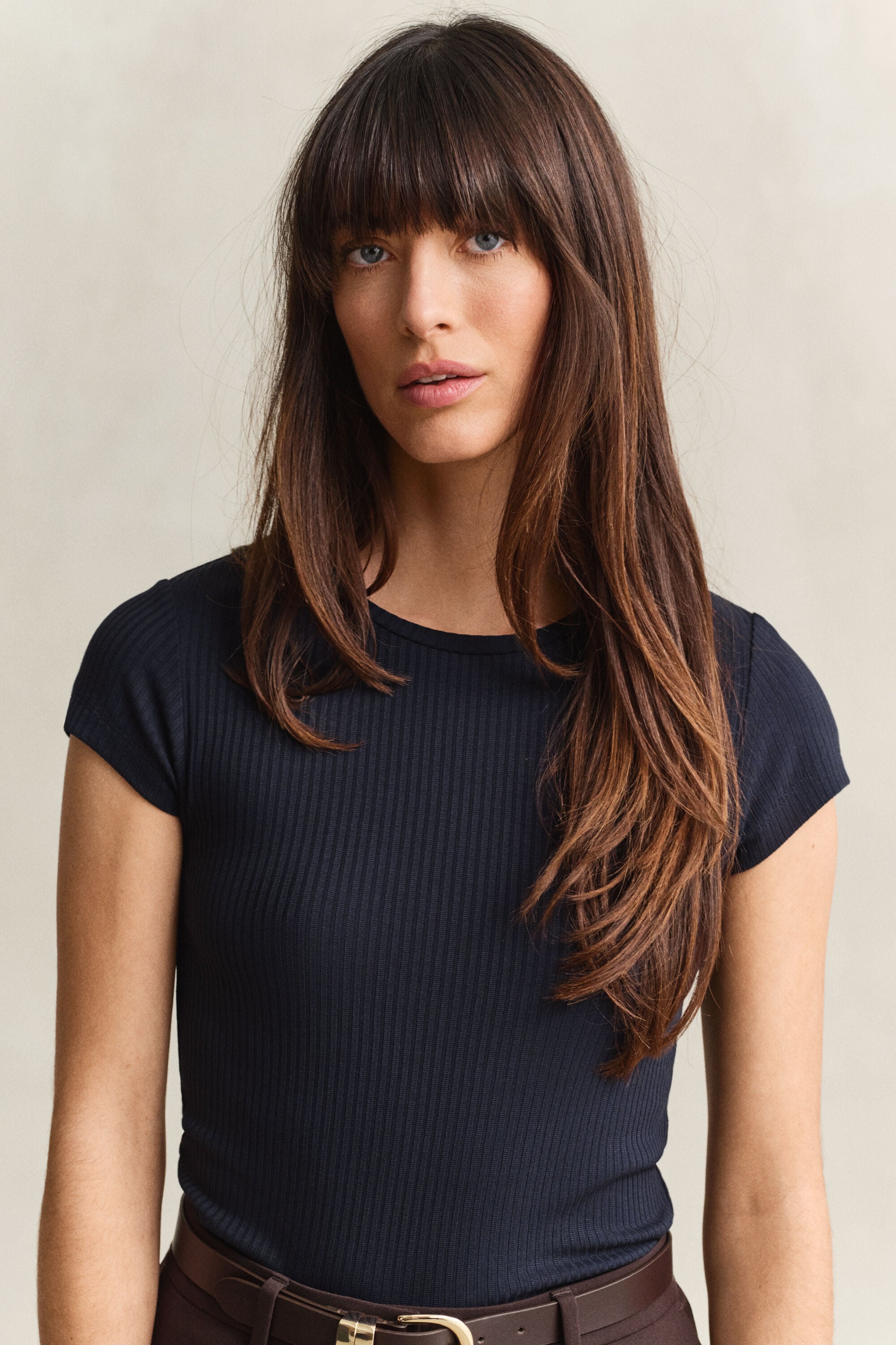 Nauwsluitend ribshirt