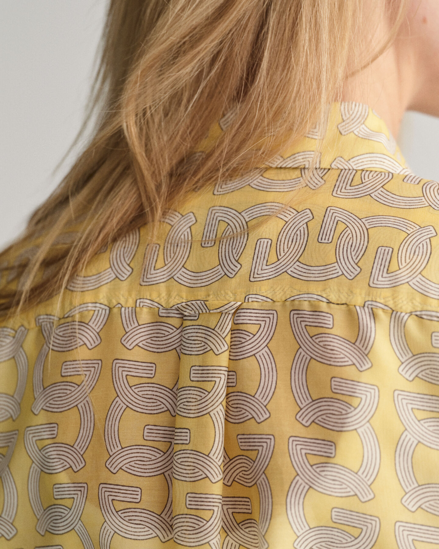 Relaxed Fit G Patterned blouse van katoen en zijde