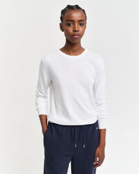 Fijngebreide trui met ronde hals