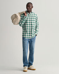 Regular Fit geruit Oxford-overhemd