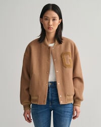 GANT Varsity Jacket van wollen keperstof