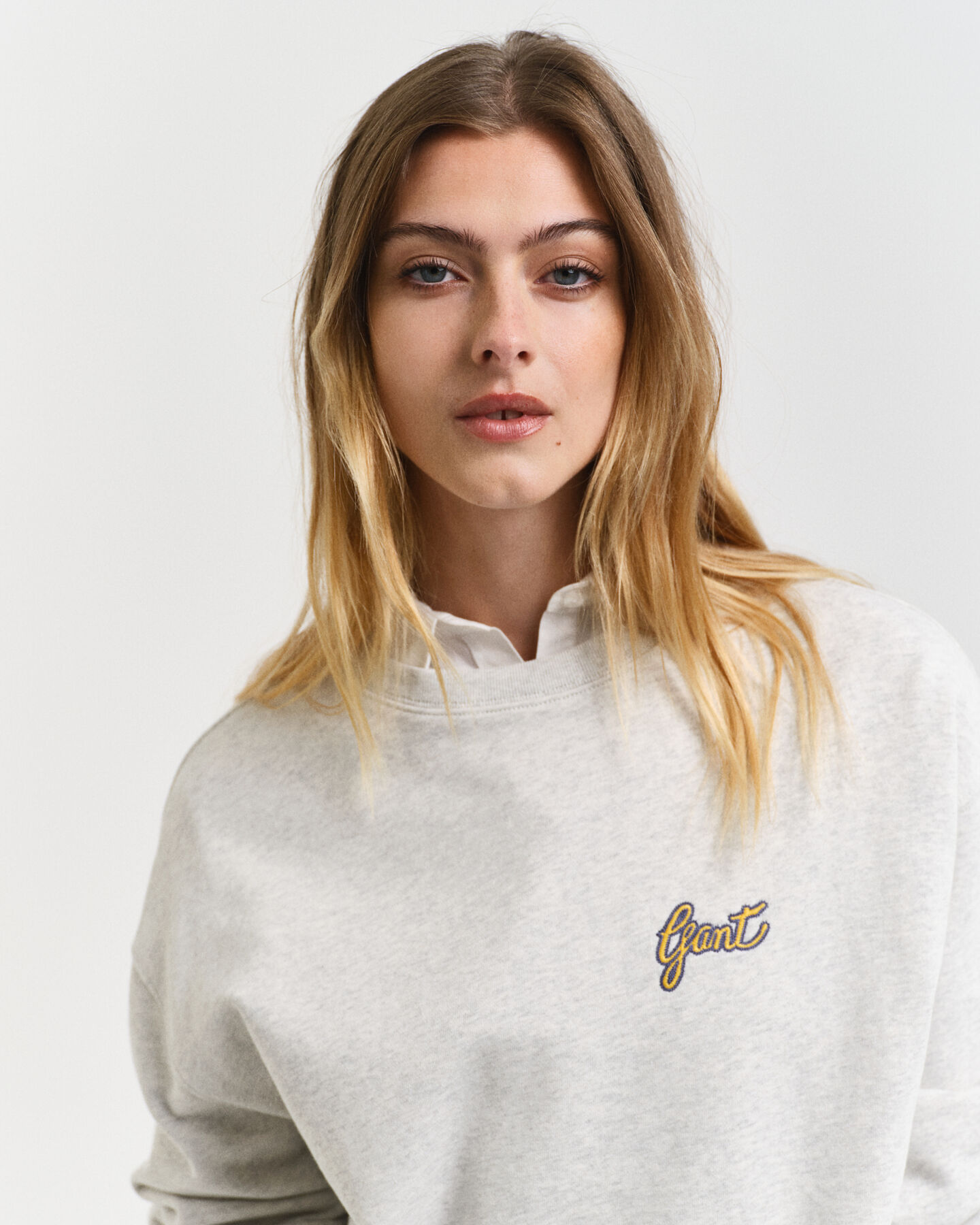 Script Graphic sweatshirt met ronde hals