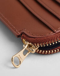 Leren kaarthouder met rits