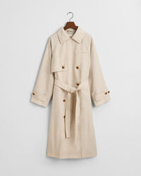 Trenchcoat van linnenmix
