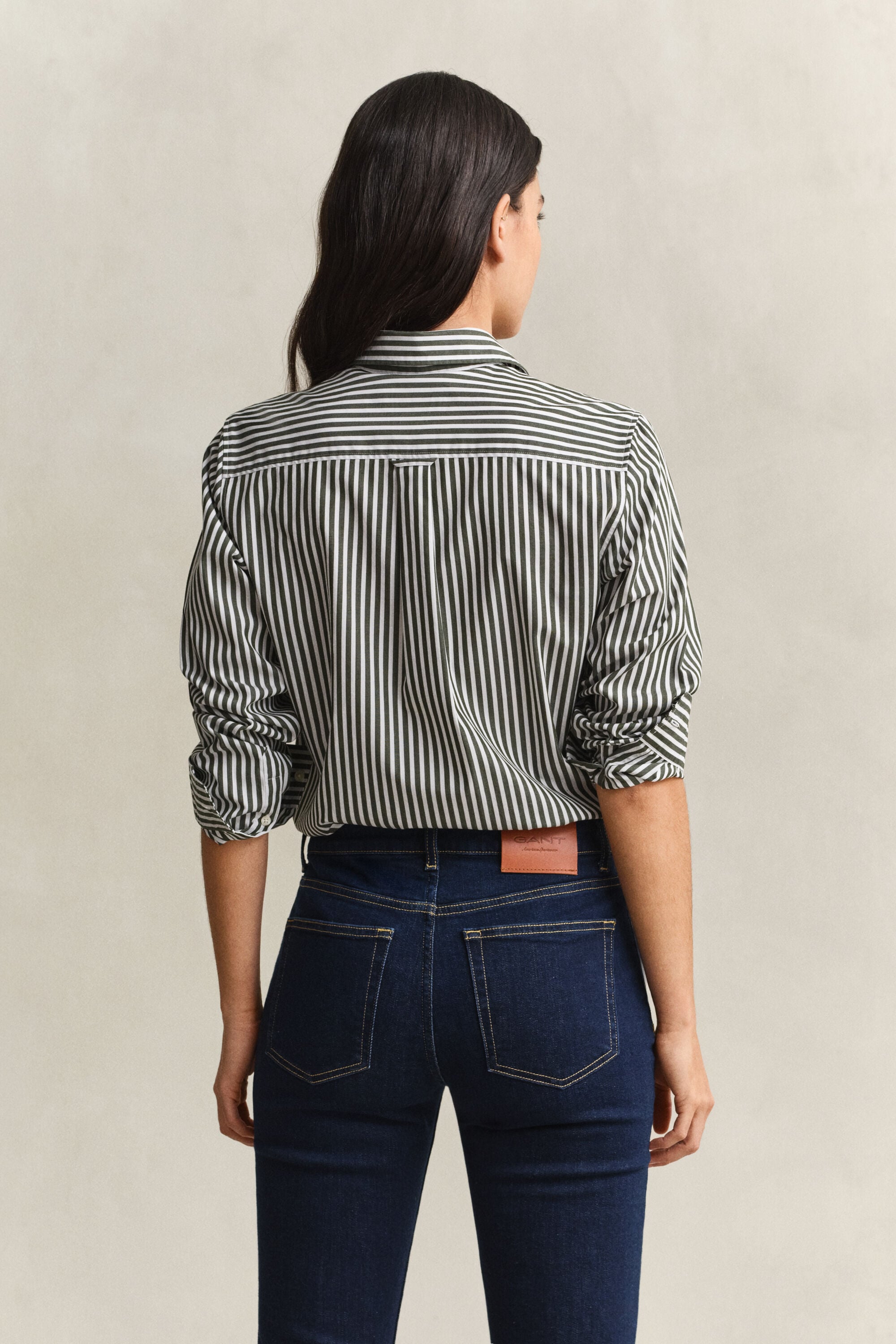 Regular Fit Classic gestreept overhemd van poplin