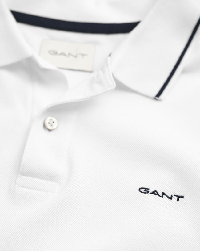 Piqué poloshirt met randdetails