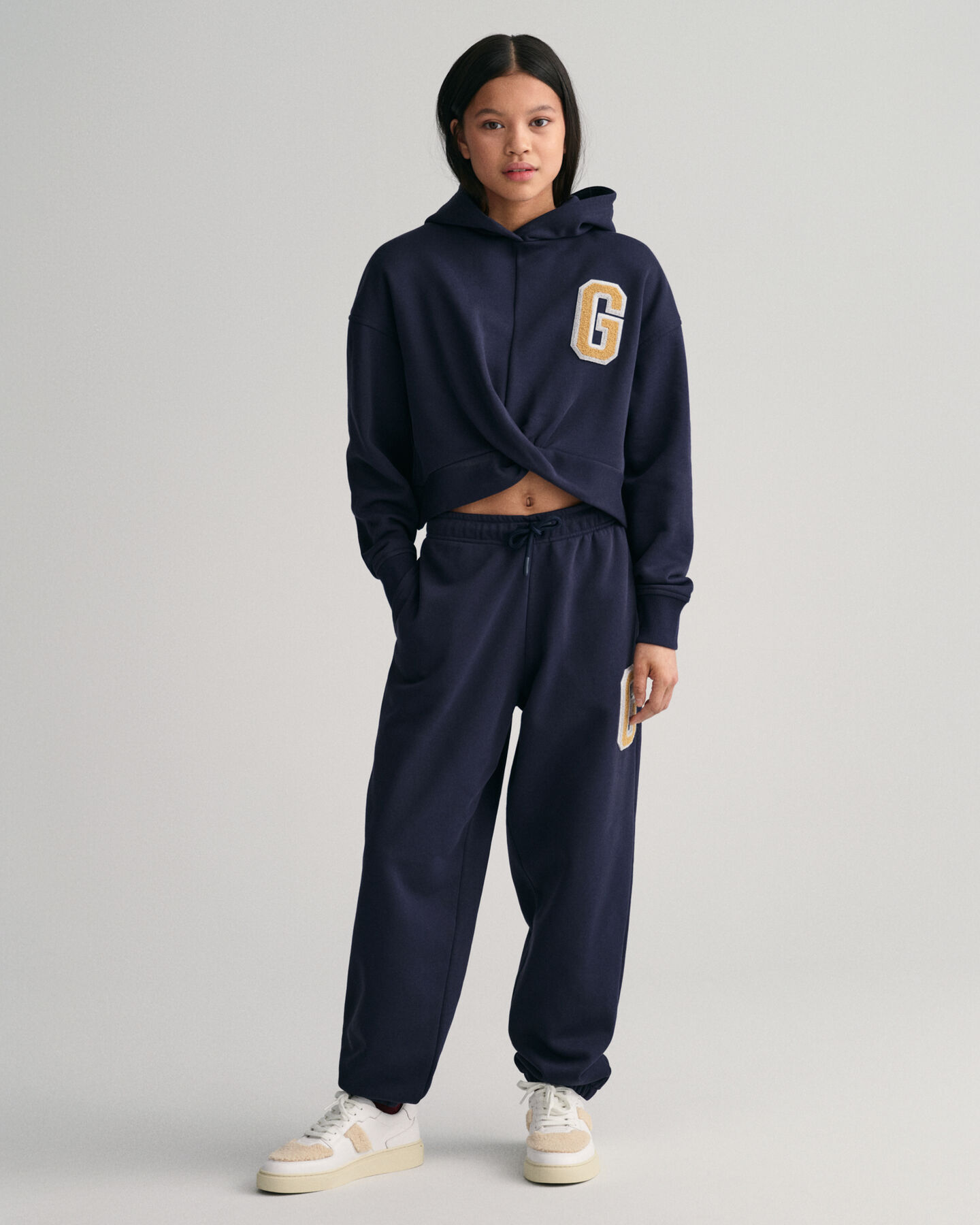 Teen Girls hoodie met gedraaide knoop