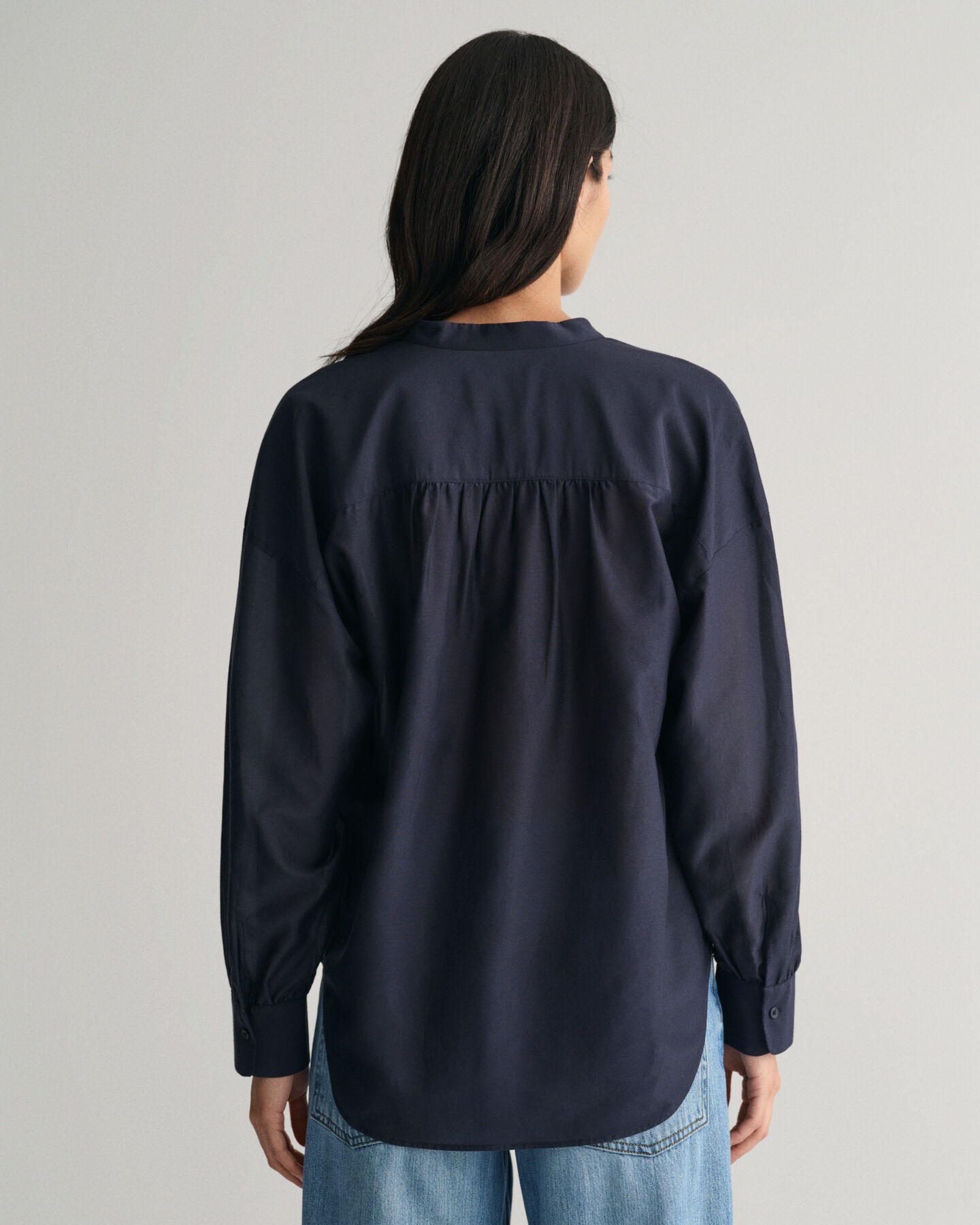 Blouse van katoen en zijde