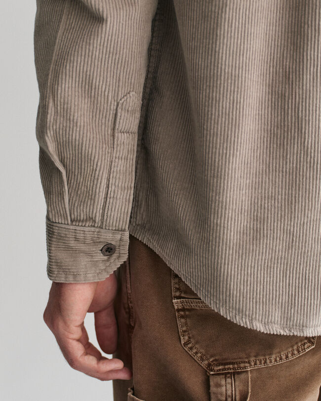 Regular Fit overshirt van corduroy