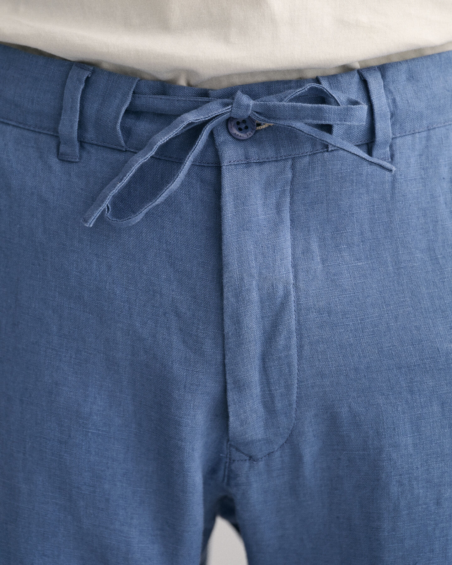 Relaxed Fit linnen broek met trekkoordje