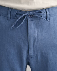 Relaxed Fit linnen broek met trekkoordje