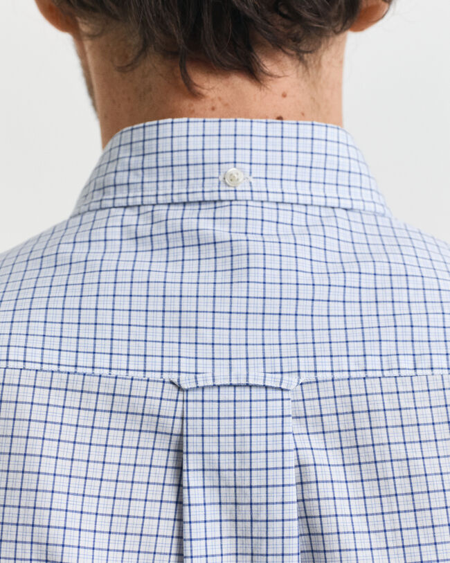 Regular Fit Classic overhemd van poplin met ruitjes