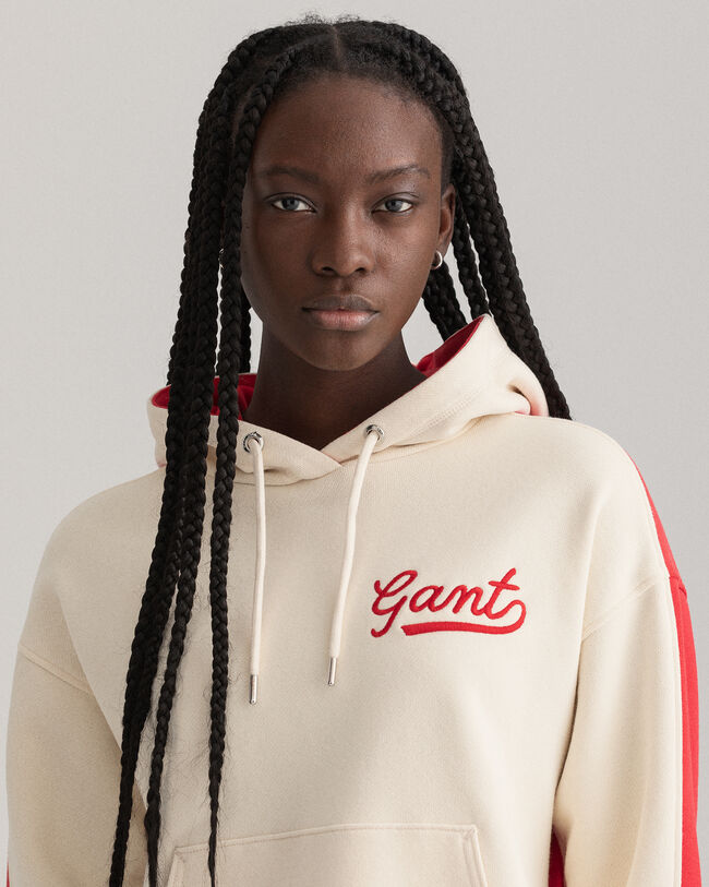 Hoodie met kleurblok