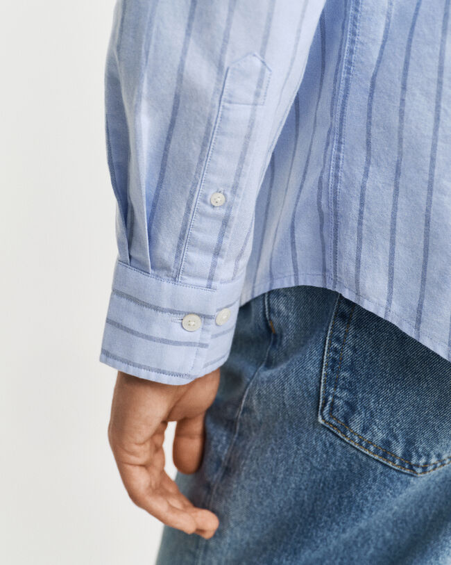 Regular Fit klassiek Oxford-overhemd met strepen