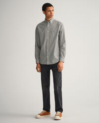 Regular Fit overhemd van poplin met strepen