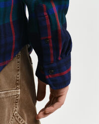 Relaxed Fit geruit overhemd van keperstof