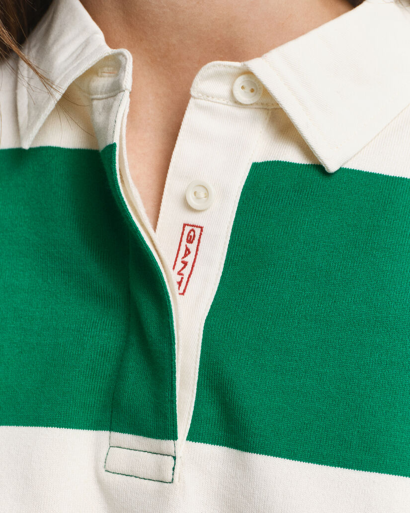 Gestreepte Heavy Rugger van katoen