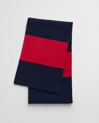 Gebreide gestreepte sjaal