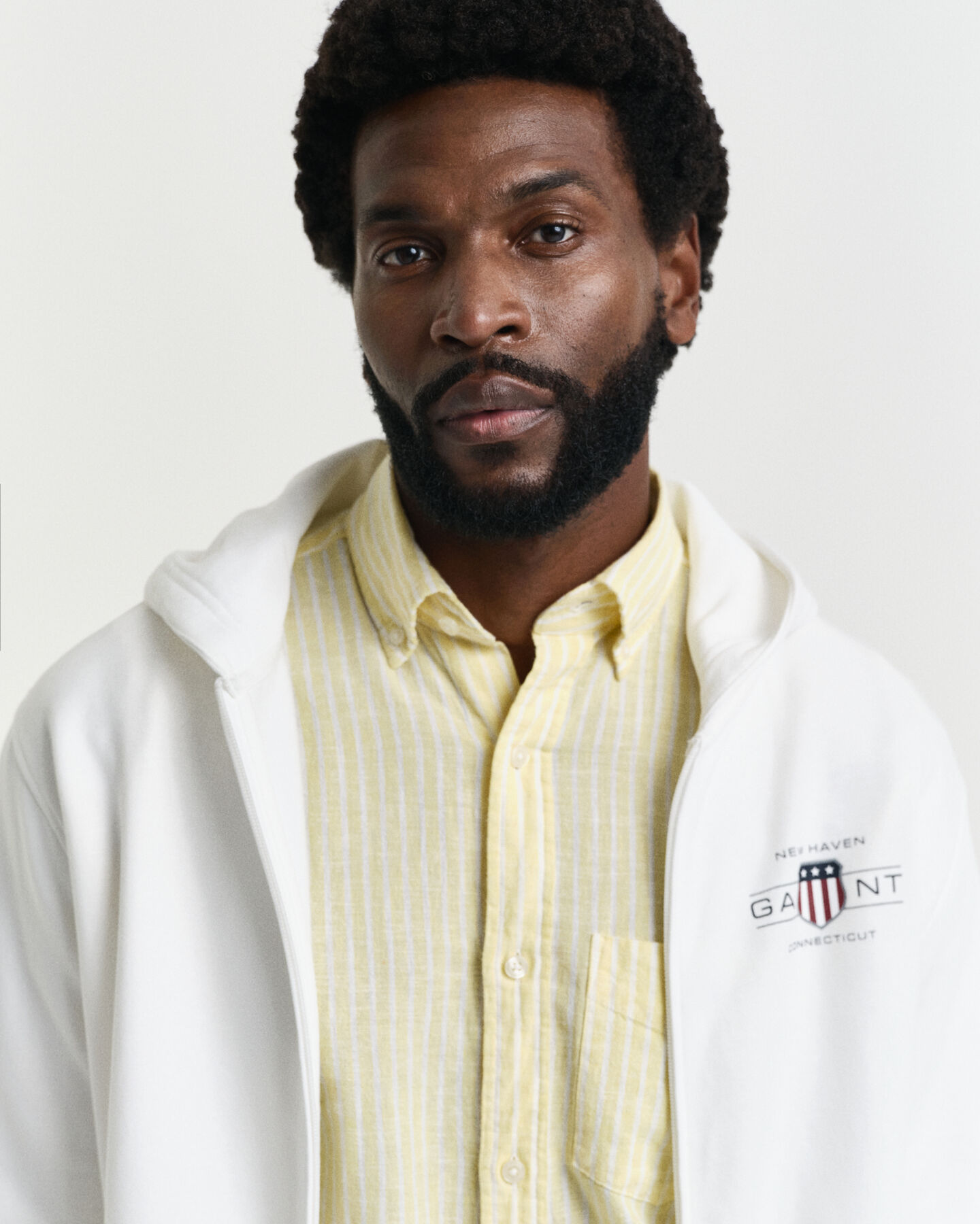 Graphic hoodie met rits