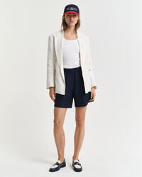 Relaxed Fit Pull-On short van linnenmix