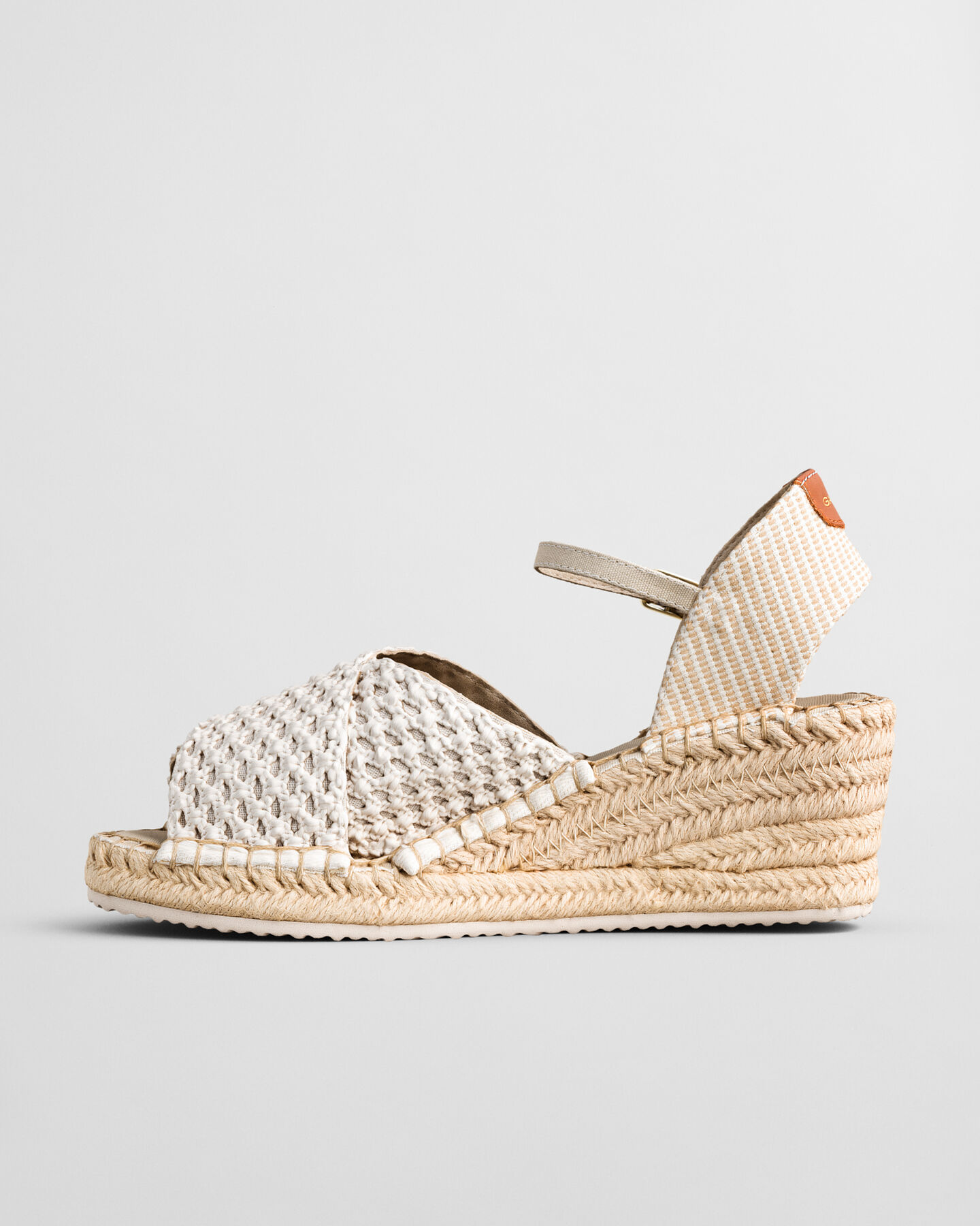 Luliza gebreide espadrilles met sleehak