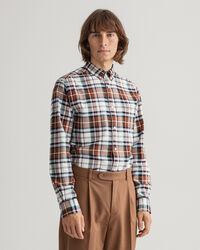 Regular Fit geruit Oxford-overhemd