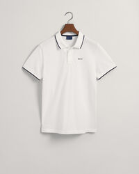 Contrast Tipped piqu&eacute; poloshirt