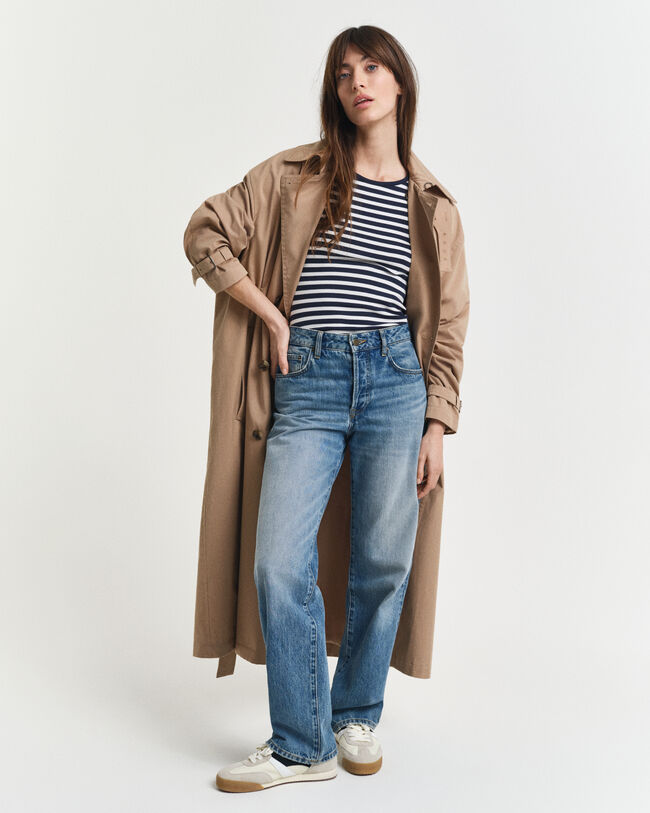 Ribshirt met strepen