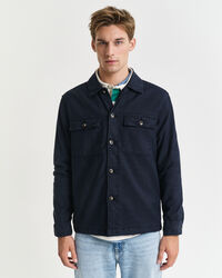 Regular Fit overshirt van katoen en linnen