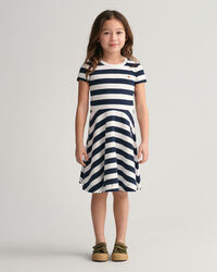 Girls Spin Dress met strepen