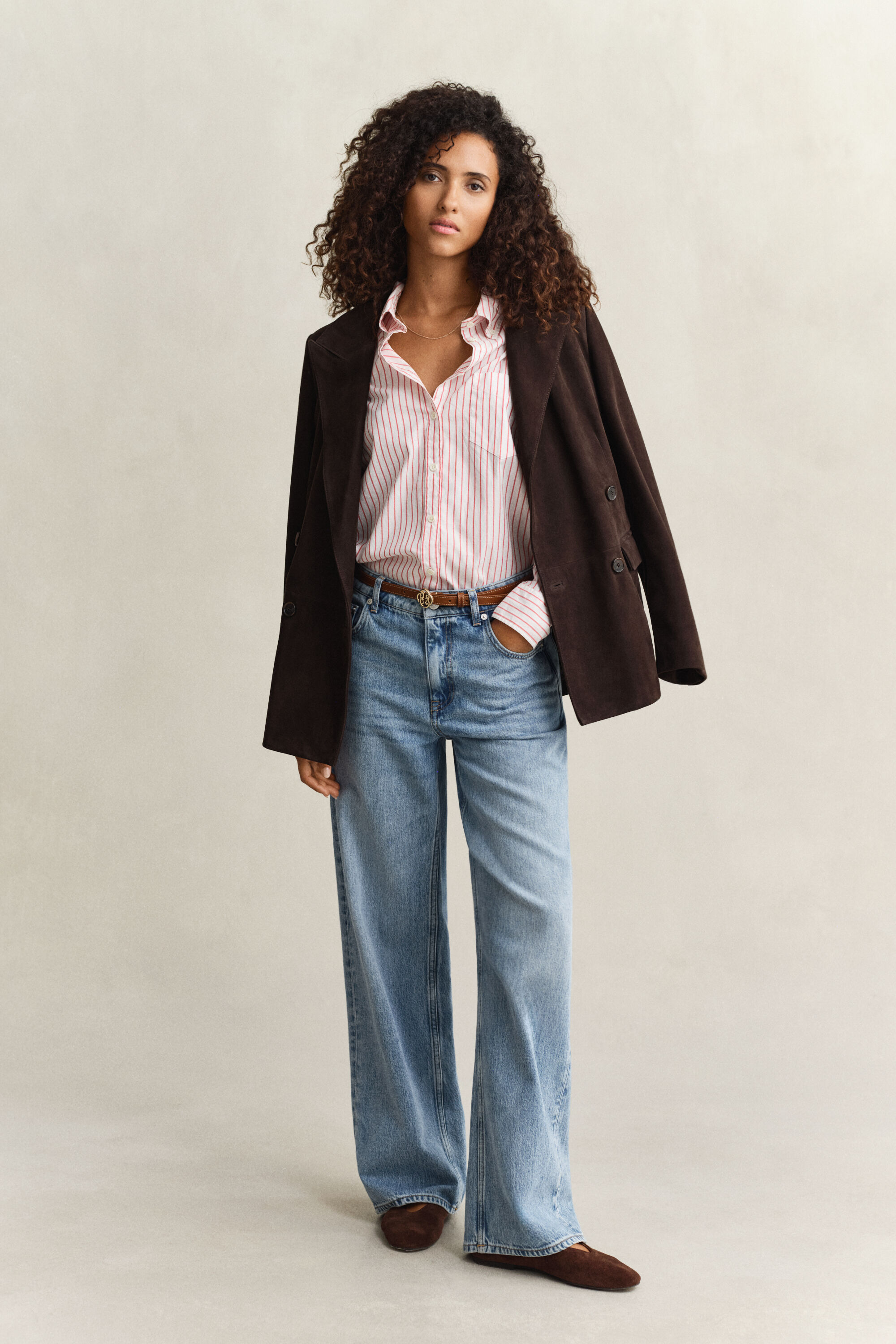 Luxury Oxford-overoverhemd met strepen