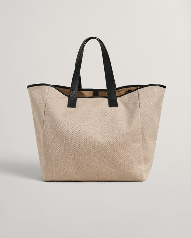 Oversized canvas draagtas