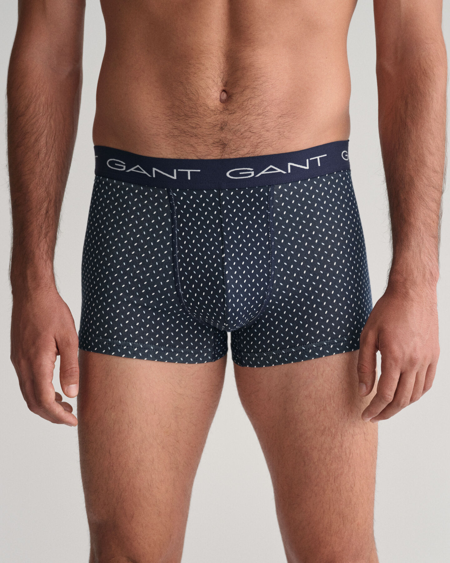 Set van drie boxershorts met kleine print in cadeauverpakking