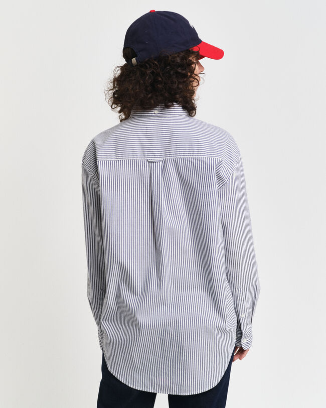 Relaxed Fit Luxury Oxford-overhemd met strepen