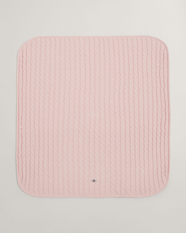 Baby Shield katoenen deken met gebreide kabels
