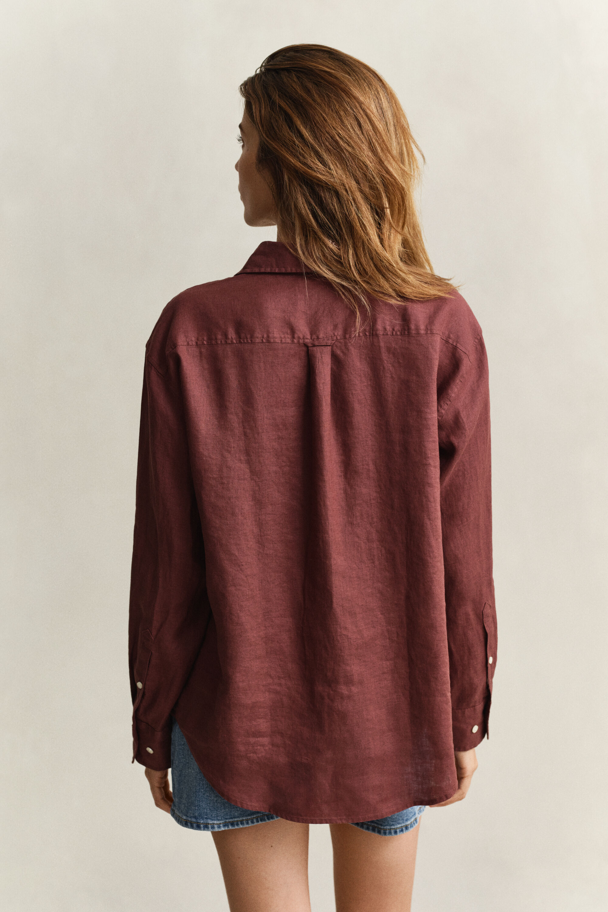 Relaxed Fit linnen blouse