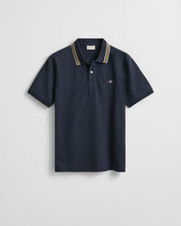 Poloshirt met biesje langs de kraag