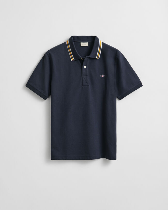 Poloshirt met biesje langs de kraag