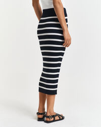 Gebreide rok met strepen