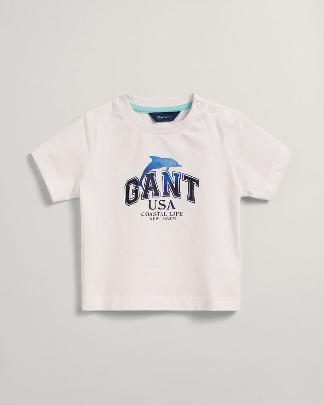 Baby Boy GANT Dolphin Print T-shirt