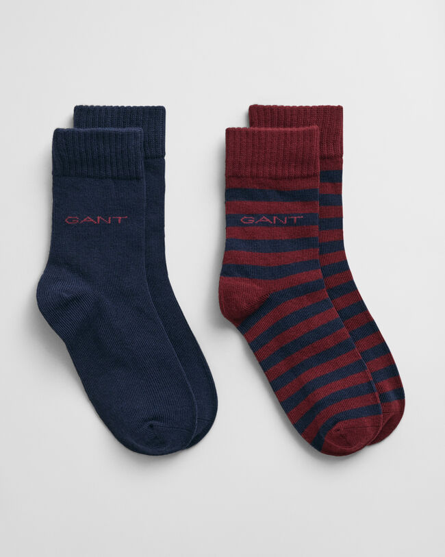 Kids set van twee paar gestreepte sokken