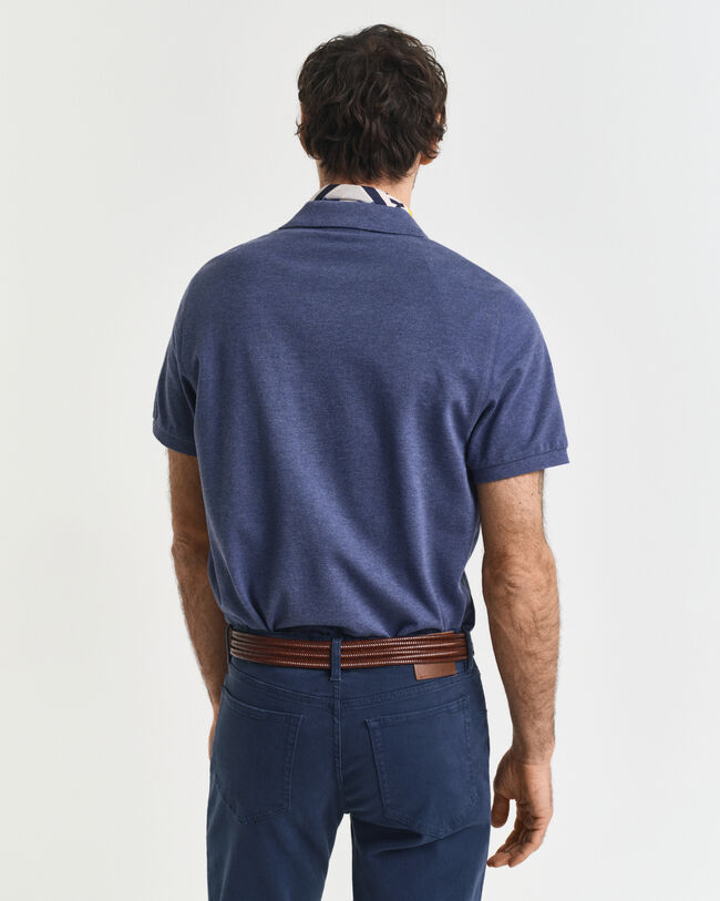 Regular Fit Shield piqué poloshirt