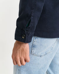 Regular Fit overshirt van katoen en linnen