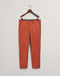 Hallden Slim Fit chino van keperstof