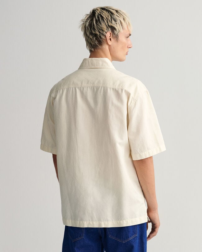 Relaxed Fit Utility overhemd met korte mouwen