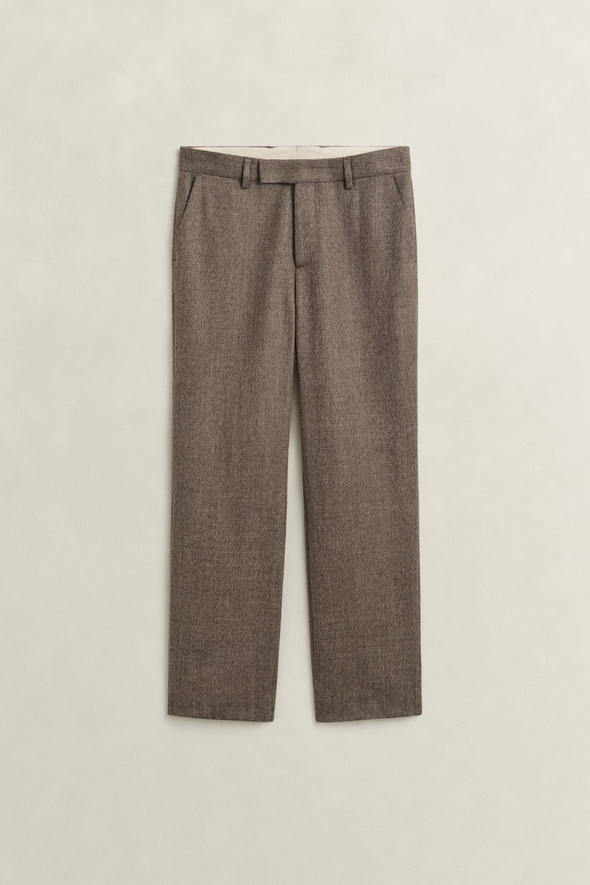 Gemêleerde wollen broek