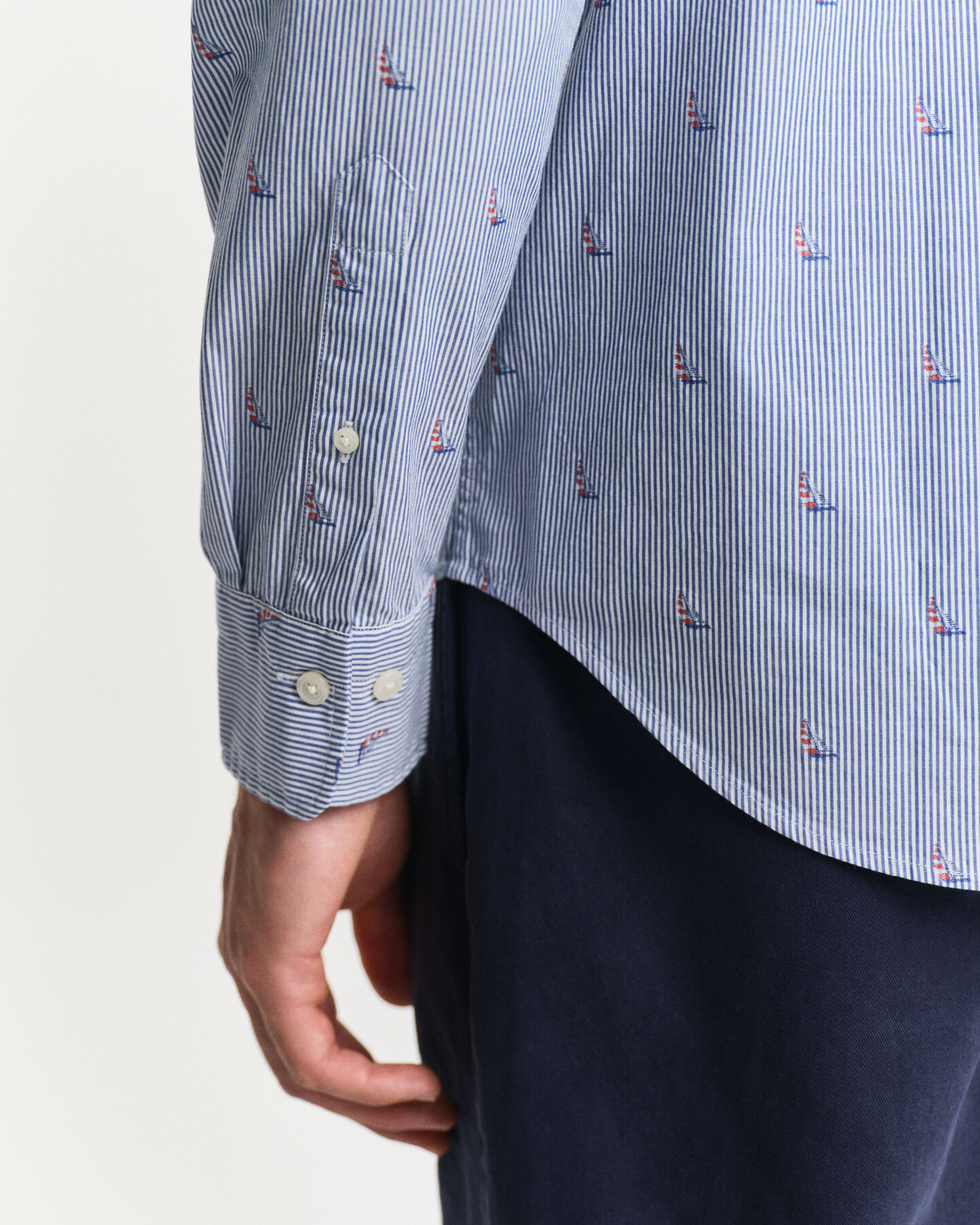 Regular Fit Sailing Fil Coupé overhemd
