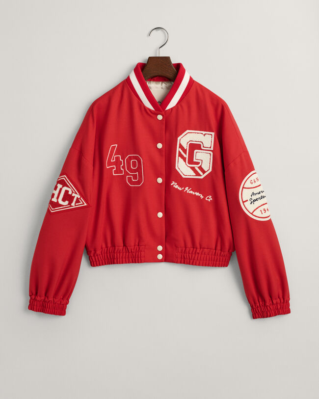 Cropped GANT Varsity Jacket